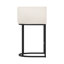 Jessica Modern 26" Upholstered Counter Stools With Metal Frame & Backrest For Kitchen Island-130901537-130901542