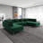 Wurth 130.7" Wide Velvet Symmetrical Sectional-79003209