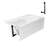 Streamline 60 in. x 32 in. Acrylic Left-Hand Drain Alcove Bathtub in Glossy White With External Drain-108366727