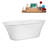 66" Streamline Soaking Freestanding Tub and Tray With Internal Drain-101310175