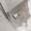 Porte de douche coulissante double en nickel brossé à installation double réversible de 55 à 60 po x H 72 po, structure en alliage d'aluminium, verre trempé de 1/4 po (6 mm) avec membrane antidéflagrante, installation facile