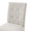4 Piece Modern Tufted Dining Chair, Rustic Linen Upholstered with Rubber Wood Legs, Upholstered Accent Chair-1377158822