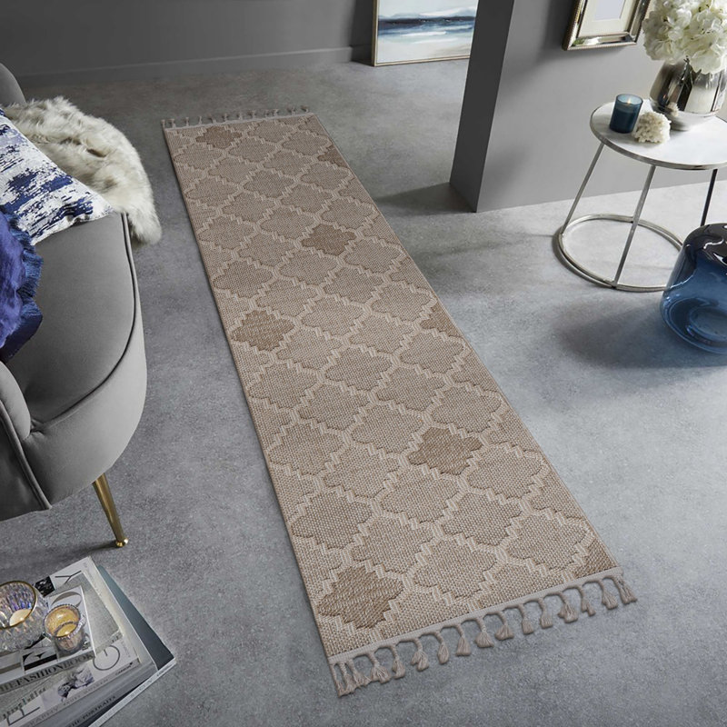 Tapis à treillis pour l'intérieur et l'extérieur, Rectangle 4 pi x 6 pi 2 po