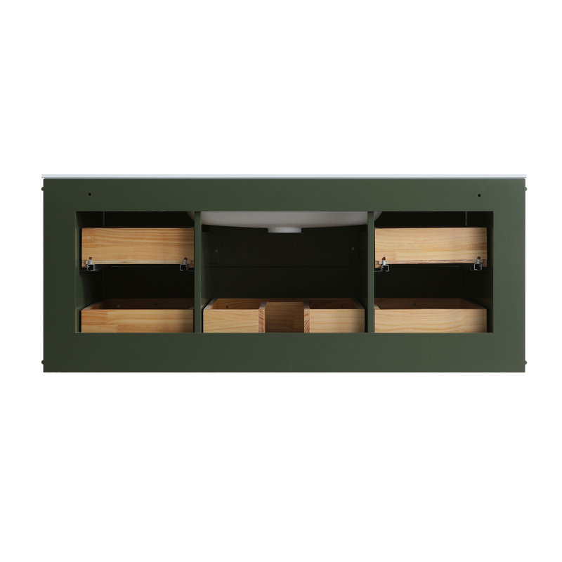 48" single Bathroom Vanity with Acrylic Top