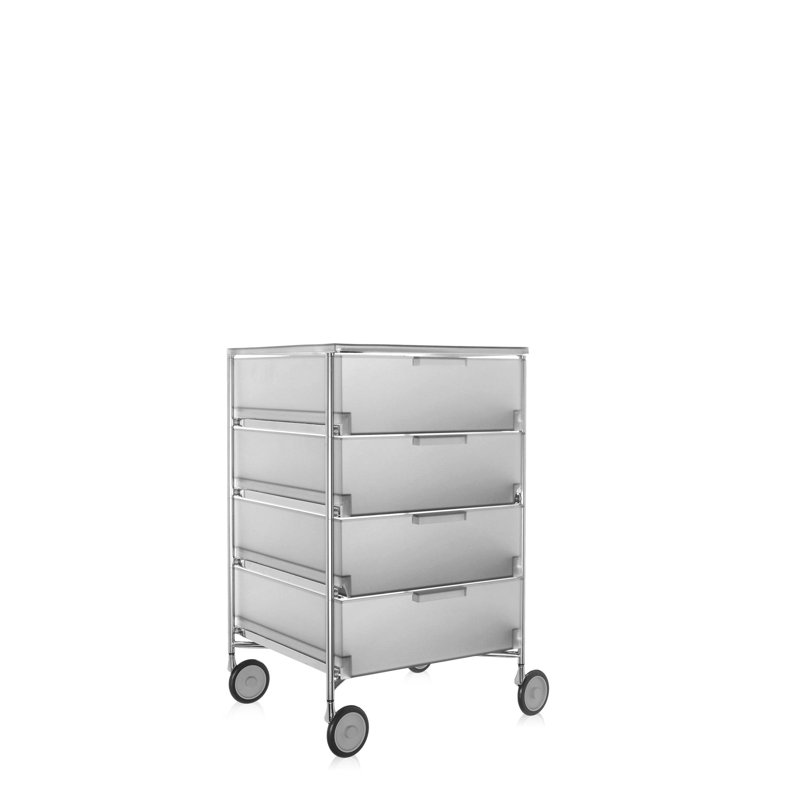 Mobil Drawer Storage, Translucent Ice, 2 Hi, Without Wheels
