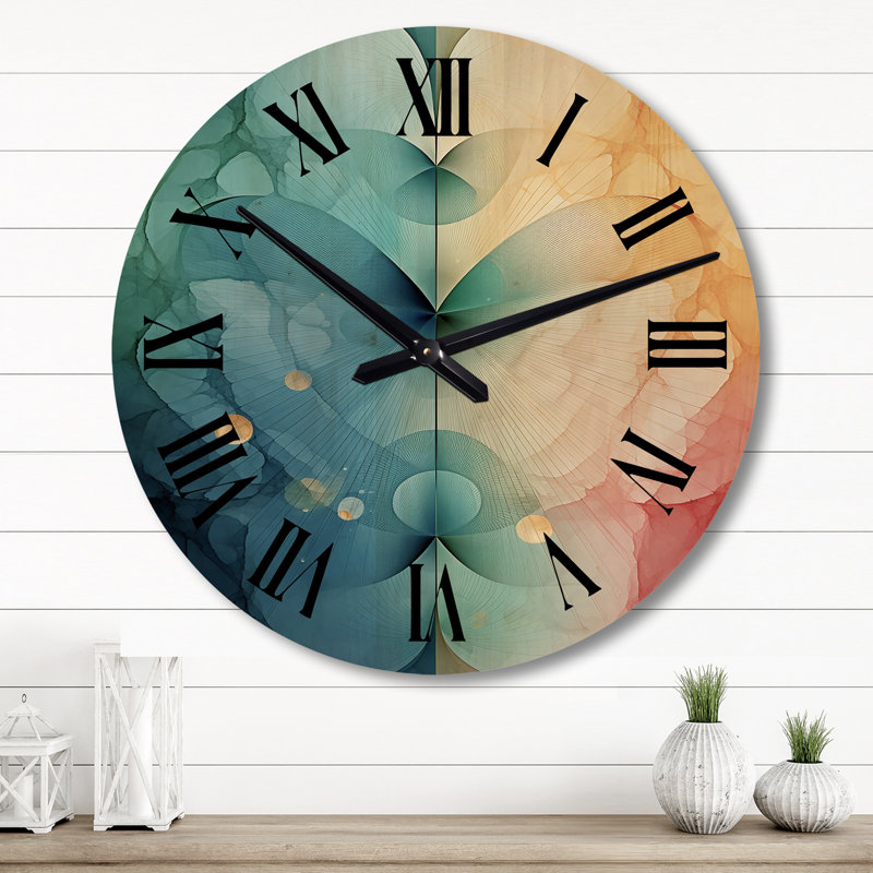 Horloge murale abstraite Contemplating Divinity, Grand