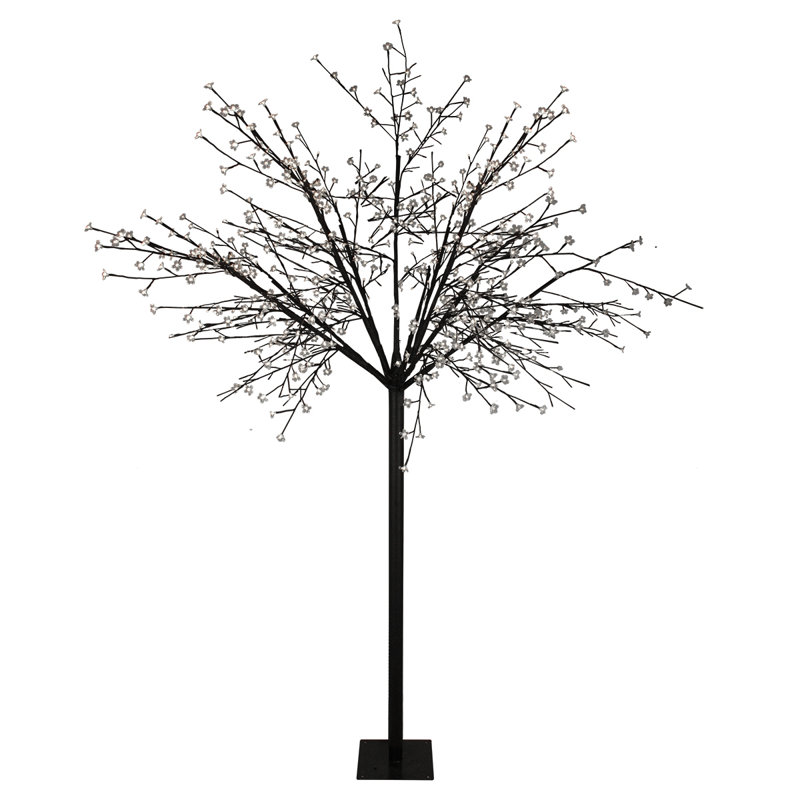 Arbre à fleurs avec lumières DEL 8 pi, Blanc chaud