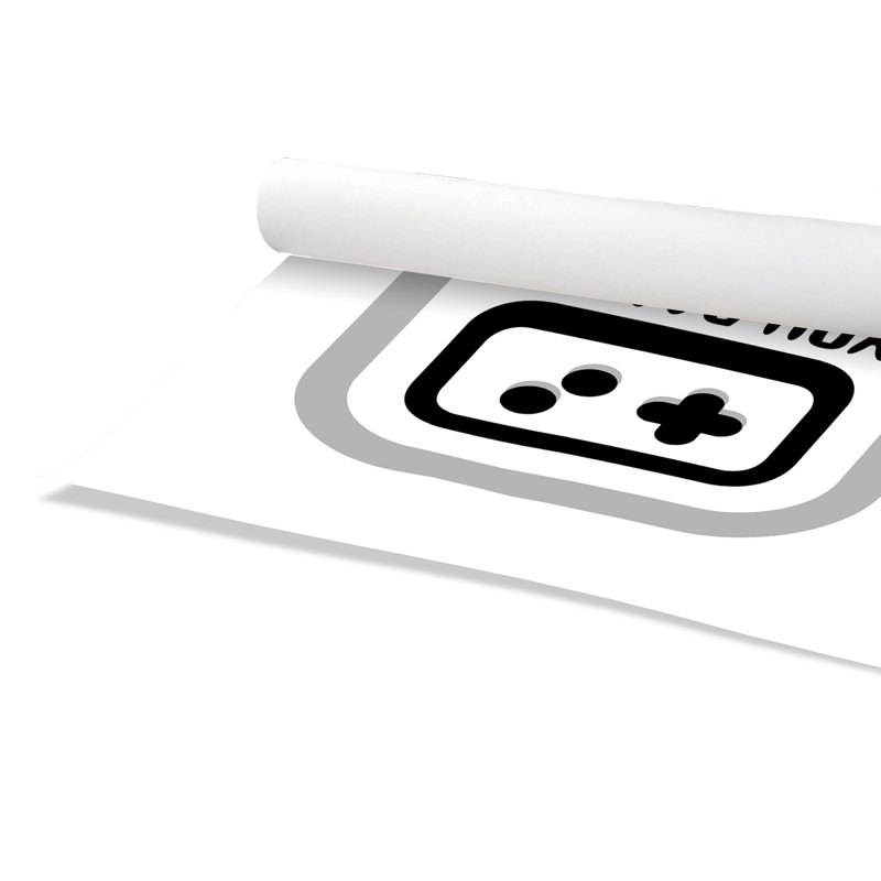 «You Game», impression sur papier, H 10 po x l 8 po x P 1 po
