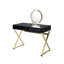 Bureau de coiffeuse en bois avec miroir-1850315359