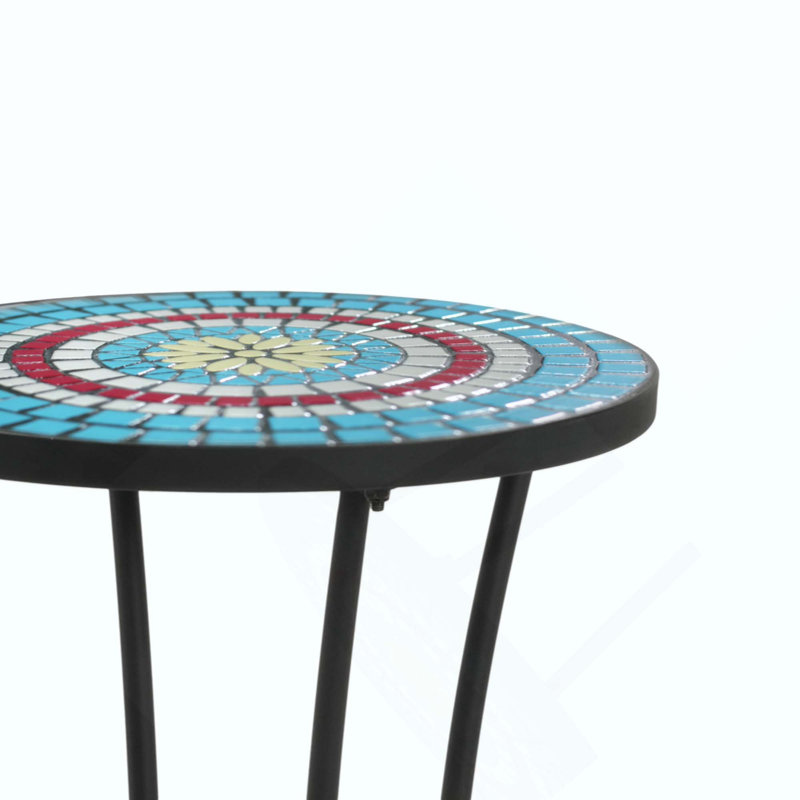 Patio Side Table with Shelf