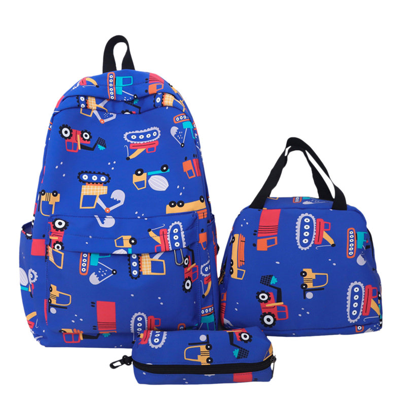Trousse à crayons avec sac à dos et sac à bandoulière, E
