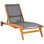 Bahama Outdoor Teak Chaise Lounge