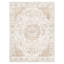 Tapis beige doux lavable à la machine à motif floral rétro avec envers antidérapant pour le salon et la chambre à coucher-290393583-291310248