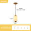 Luminaire suspendu cylindrique en verre 1 lumière-1674209966