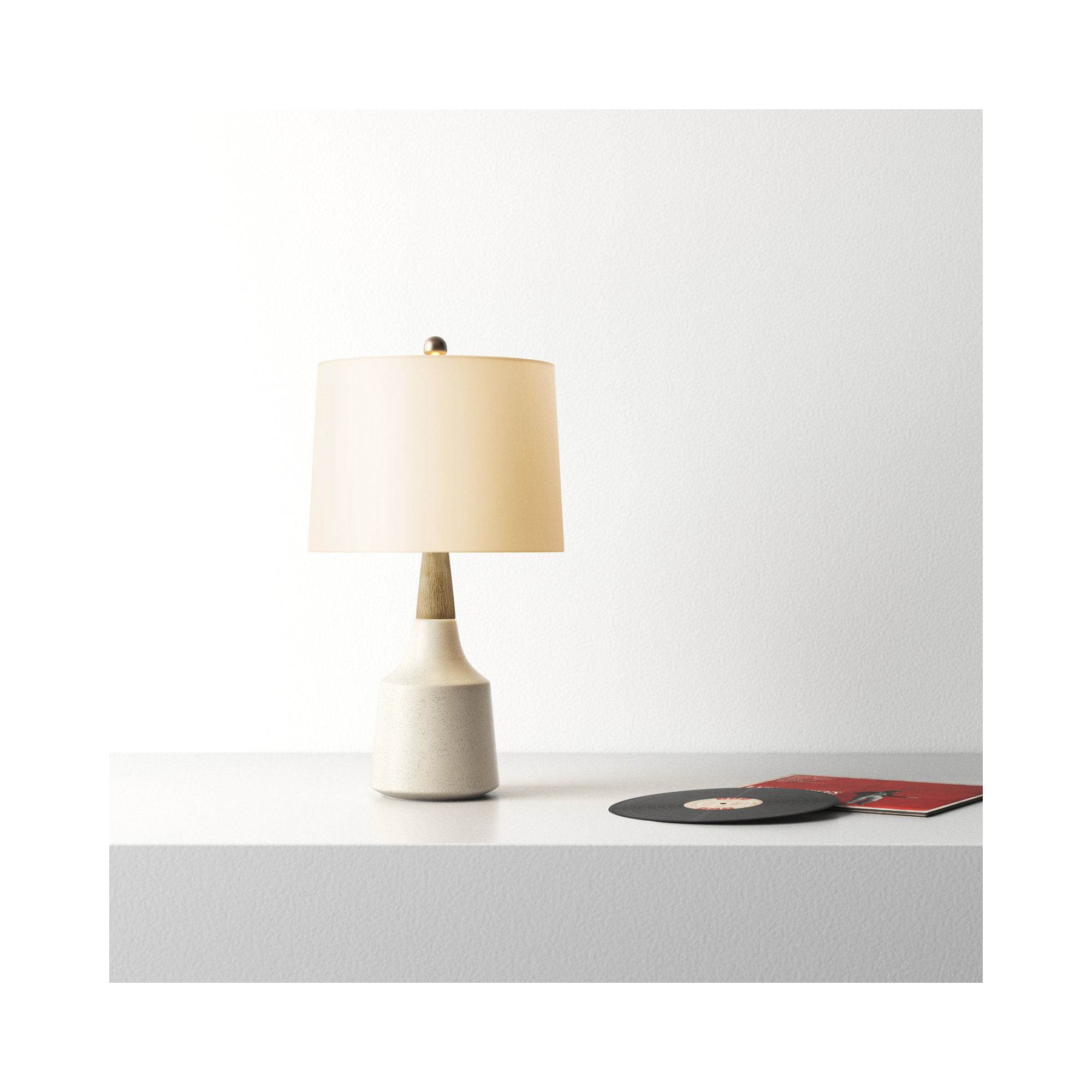 Scotia Table Lamp, Cream, Beige