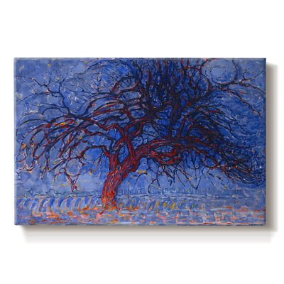 Avond (Evening): The Red Tree-Piet Mondrian-Gallery Wrapped Canvas-1908–1910