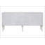 Armoire console Ansaldo blanc perle et argent scintillant