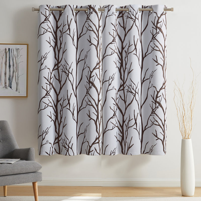 Rideau occultant Royaume Branch, Beige, L 40 po x L 63 po