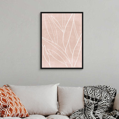 Mauve magique II, art mural sur toile