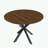 Round Extendable Dining Table with steel Base-117584062