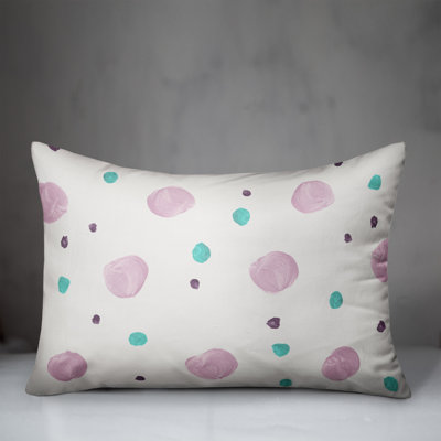 Polka Dots Outdoor Reversible Throw Pillow