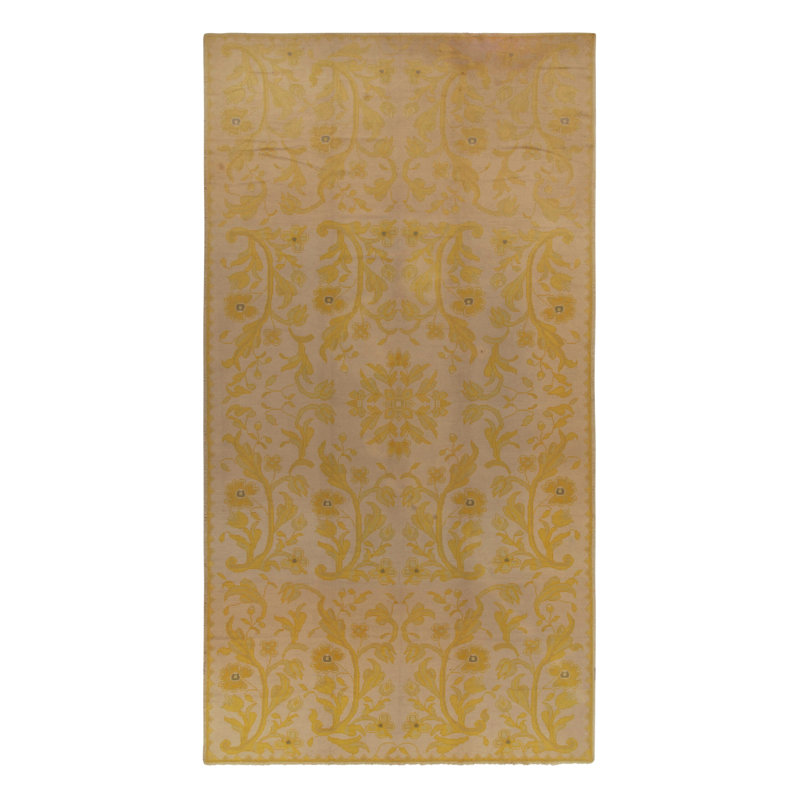 Hand Knotted Wool Floral Area Rug, Rectangle 9'3" x 17'4"