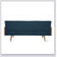 Canapé-lit moderne du milieu du siècle avec capitonnage à boutons et assise matelassée gaufrée, idéal pour le confort et le style dans n'importe quel appartement
