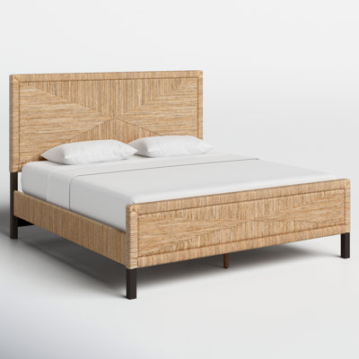 Aleja Woven Mahogany Bed