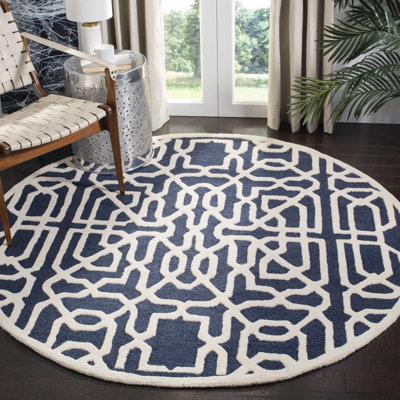 Cannen Hand Tufted Wool Geometric Rug
