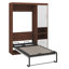 Lit simple escamotable mural avec armoire