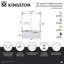 Kingston Brass 60-Inch Acrylic Rectangular 3-Wall Anti-Skid Alcove Tub With Tub Door, Left Hand Drain-108958715-108958717