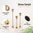 2 Sets(6 Pcs) Brass Gold Metal Taper Candle Holders Candlestick Holders, Vintage Modern Decorative Centerpiece Candlestick Holders