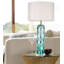 Ponchatrain Water Glass Blue Table Lamp