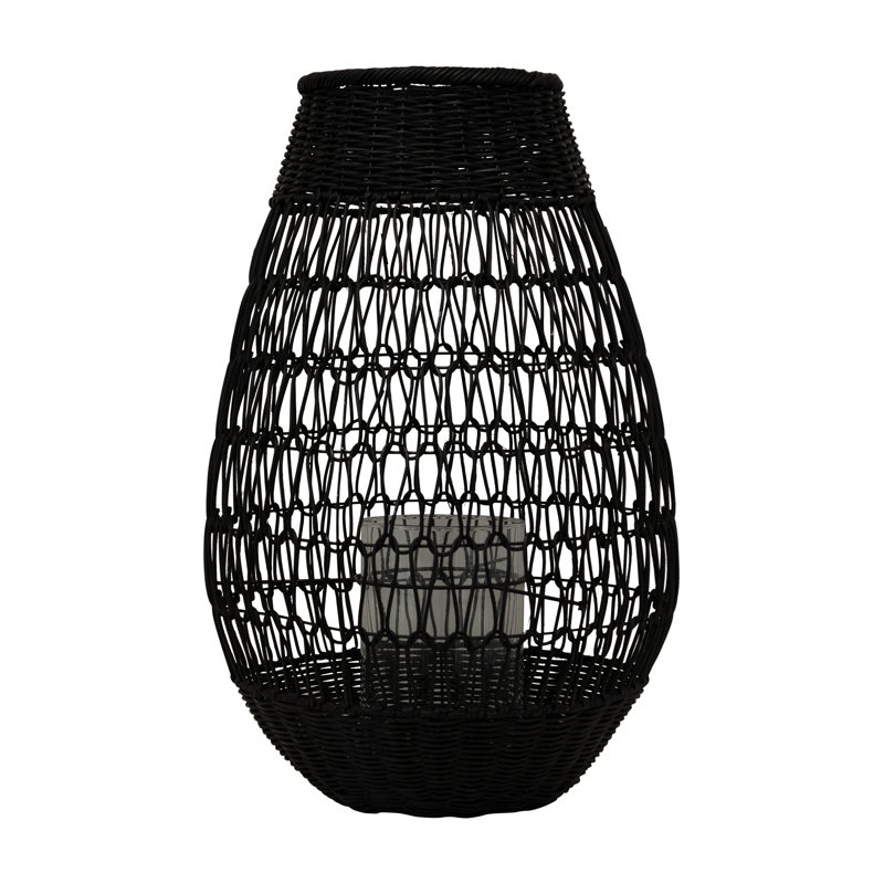 Lanterne de table en rotin Lieb, H 27 po x l 15 po x P 15 po