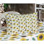 Ensemble de draps et taies décoratives Ambesonne Sunflower, vert réséda et brun foncé-106798388