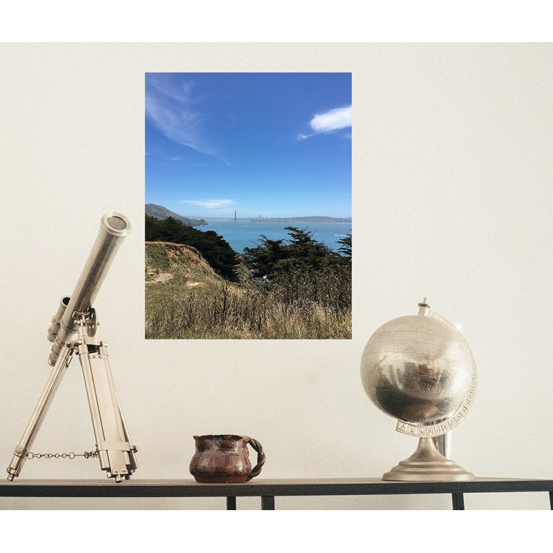 Décalcomanie murale vue de marin en californie, H 18 po x l 14 po