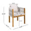 Ensemble de salle à manger de patio moderne en bois d'acacia 9 pièces Cullors-125372974