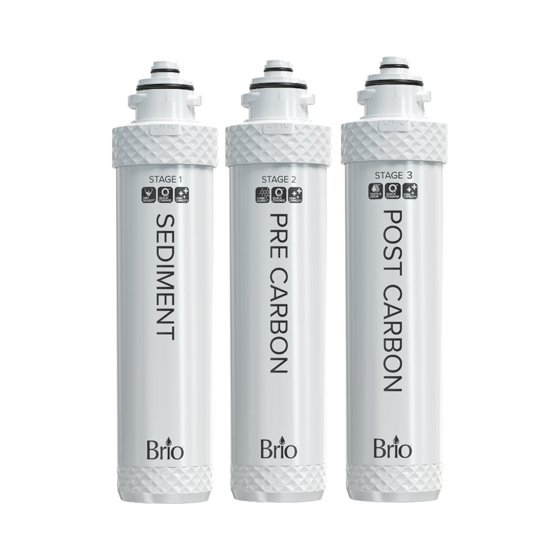 Brio 3-Stage White Water Filter Replacement Kit