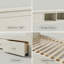 Storage Daybed Farmhouse Style - Full Size Bed Frame with Shelves & Drawers, Antique White-1789169055