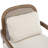 Marindale 26.6'' Mid-Century Modern Accent Chair With Rattan Backrest And Rubberwood Frame-129247729