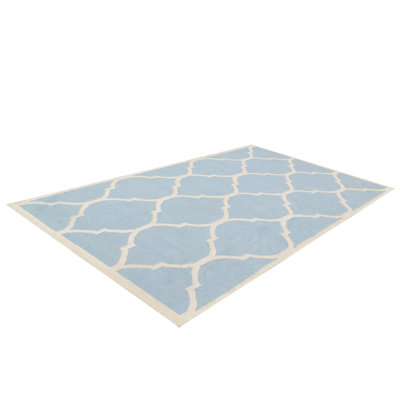 Lara Geometric Wool Hand Woven Area Rug