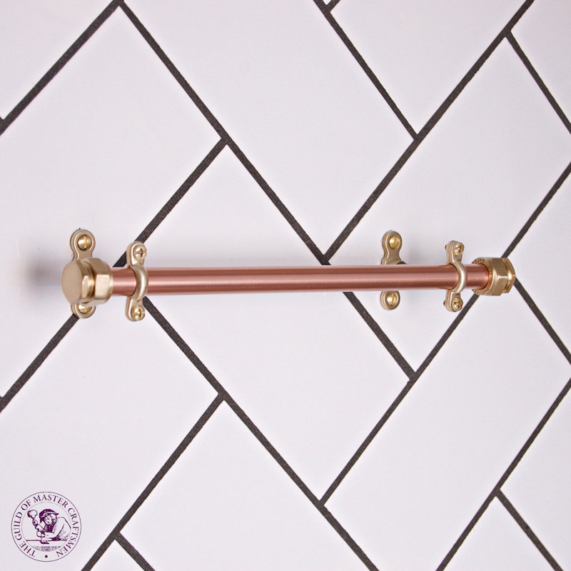 QuirkHub Indynut Wall Mounted Towel Rail, 4.6cm H x 50cm W x 5cm D