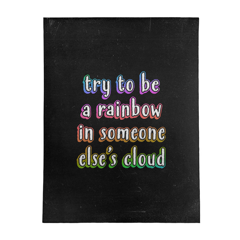 Quotes Chenille Indoor Rug, Rectangle 9' x 12'