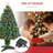 2.5Ft Tall Pre-Lit Douglas Fir Tabletop Artificial Christmas Tree With Realistic Branches, Fiber Optic LED Lights And 85 Tips, Green