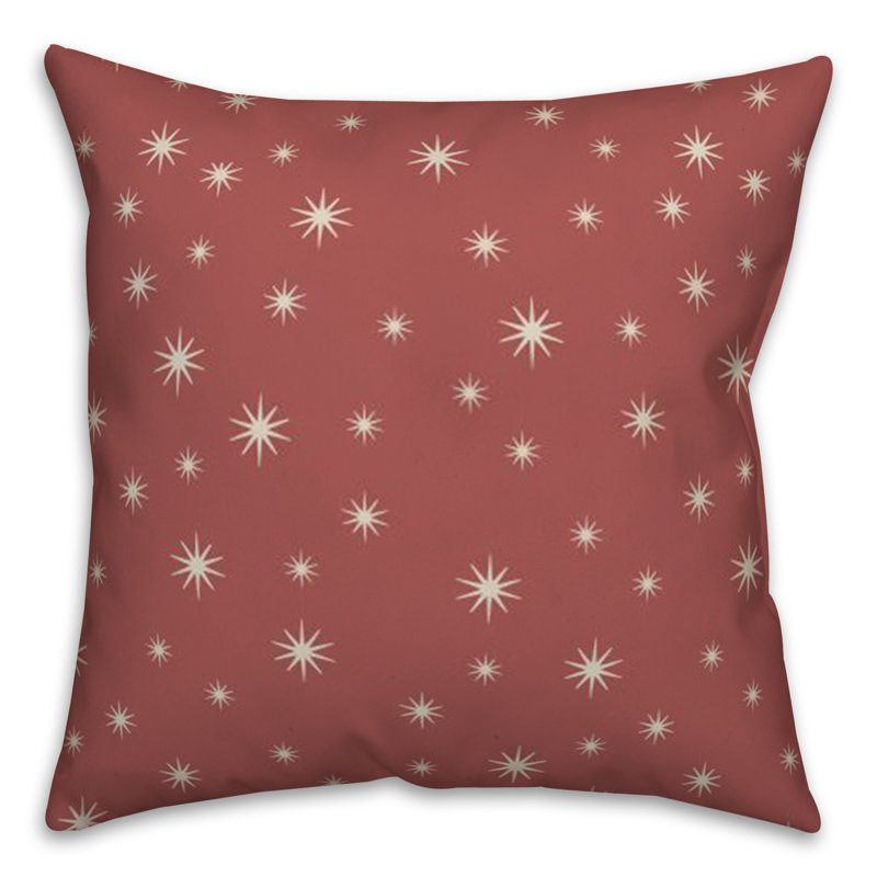 Geometric Throw Pillow, Red