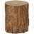 Tree Stump Stool, Decorative Side Table with Round Tabletop, with Wood Grain Finish,Natural