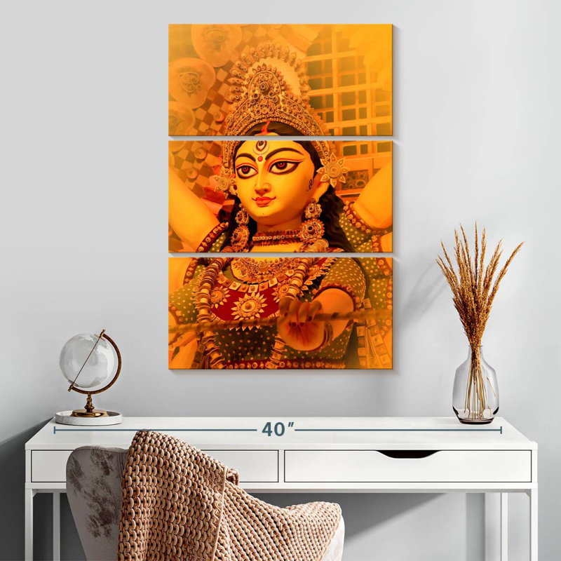 Adella Durga Festival Statue, 32" H x 20" W