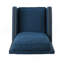 Fauteuil inclinable manuel élégant avec revêtement moelleux et garniture exquise