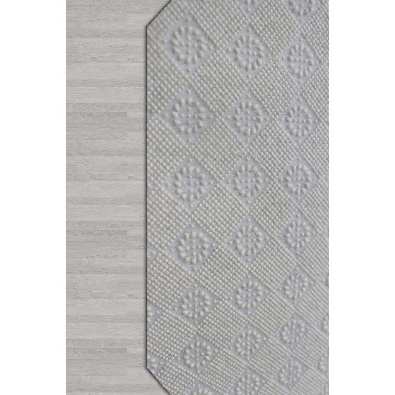 Stylish Hall Carpet (3.3 x 4.9 ft), 100% Polyester, 0.3 in Pile Height | Antibacterial, Non-Slip PVC Dot Underside | Woven Design with 3D Digital Printing | Machine Washable, Perfect for Home Décor & Comfort