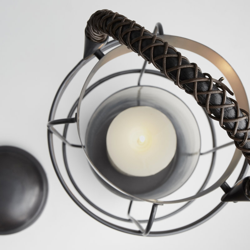 Dartmouth Iron Tabletop Lantern, 21.75" H x 9.75" W x 9.75" D